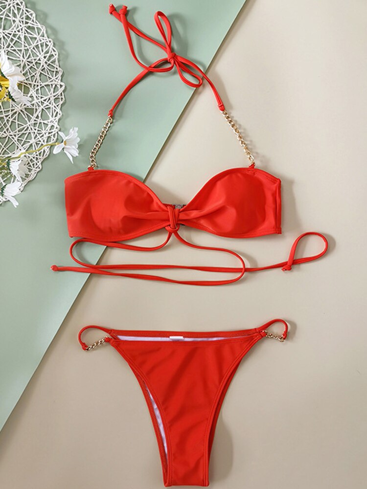 The Orange Honeymoon Two Piece Bikini Set