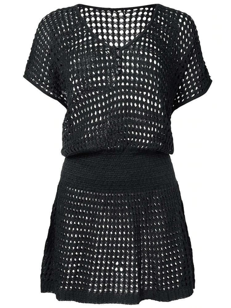 The Mini Mesh Cover-Up Dress