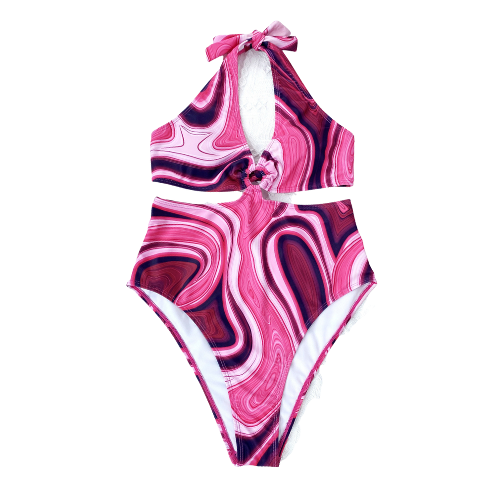 Pink Swirl Onesie