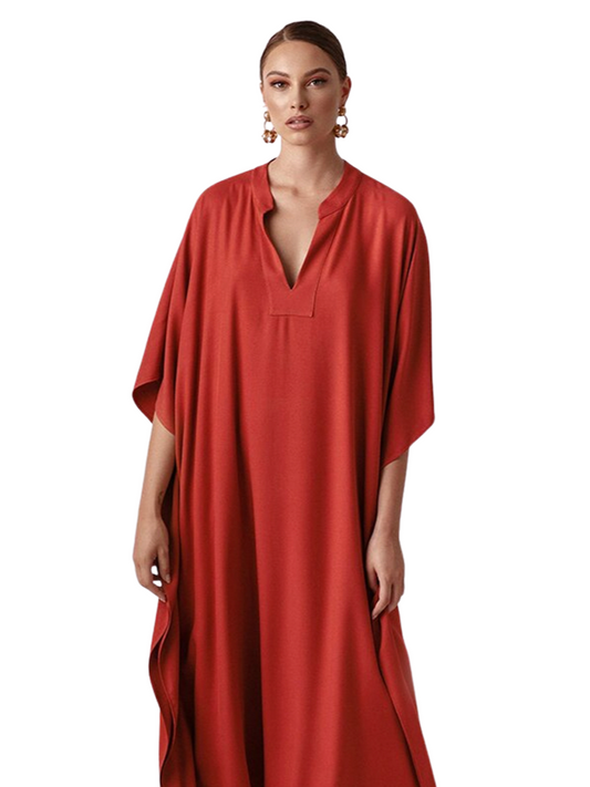 Long Solid Color Kaftan for Women