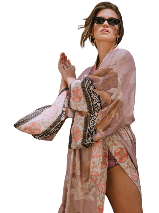 Flowy Bikini Cover-up Kimono