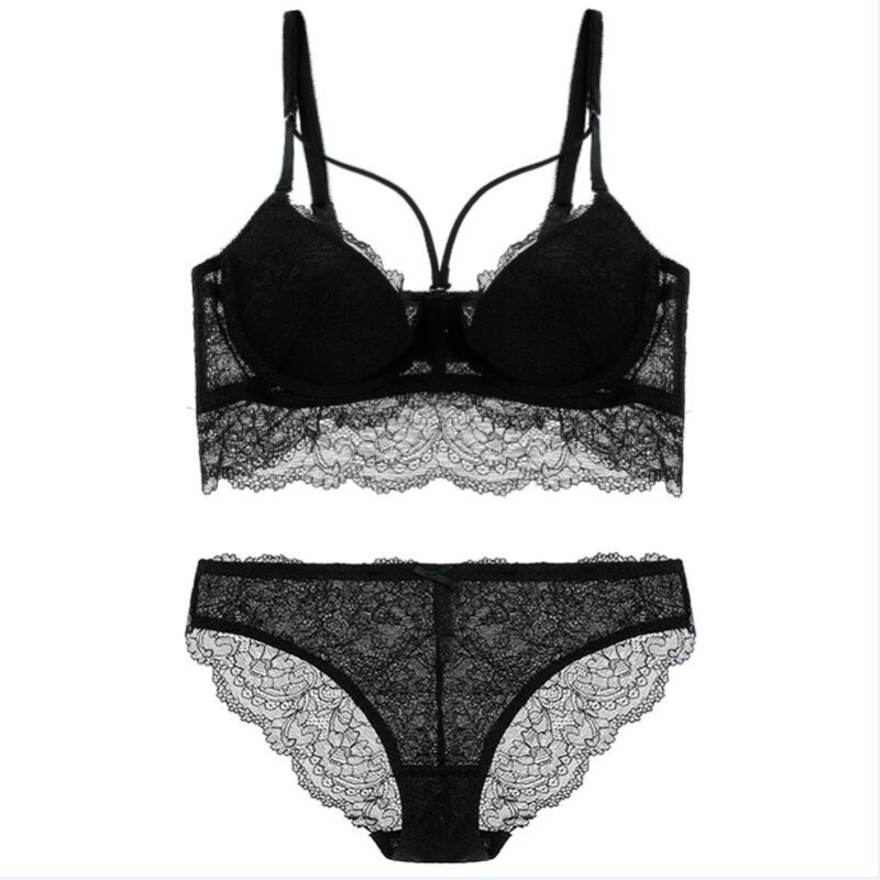 Flower Rim Ultra-Thin Lace Bralette Sets