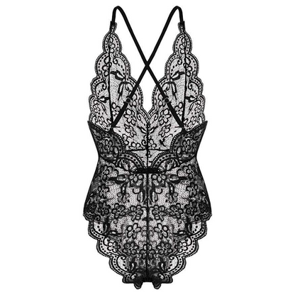 Beautiful Floral Lace Onesie | Transparent Lace Bodysuit Lingerie | Teddy Bodysuit