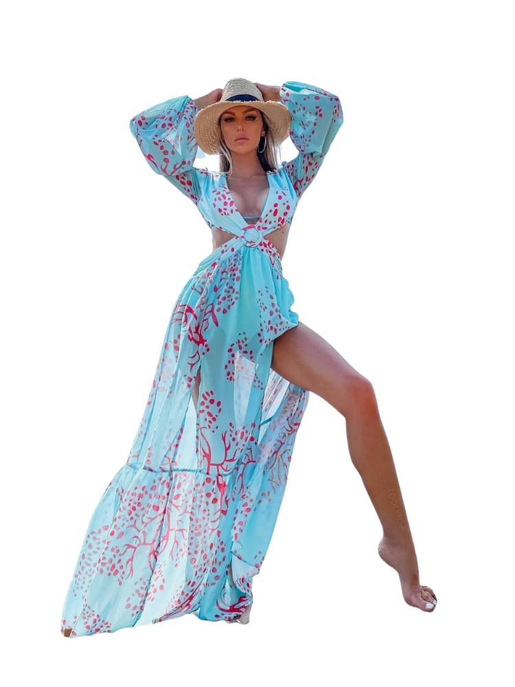 Long Flowy Beach Dress For Women