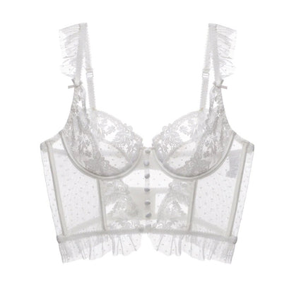 French Embroidery Corset Bras For Women