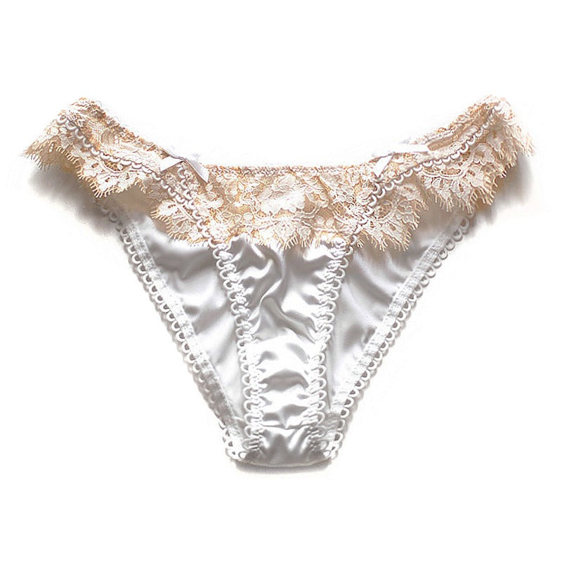 Eyelashes Lace Low-waist Panties For Women