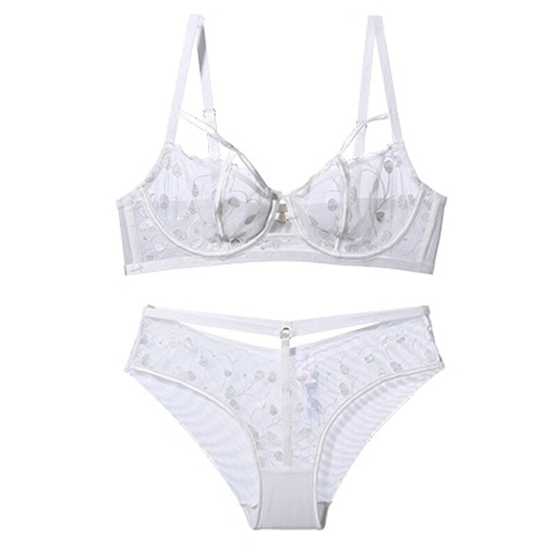 Lace Lingerie Push Up Brassiere And Underwear Set