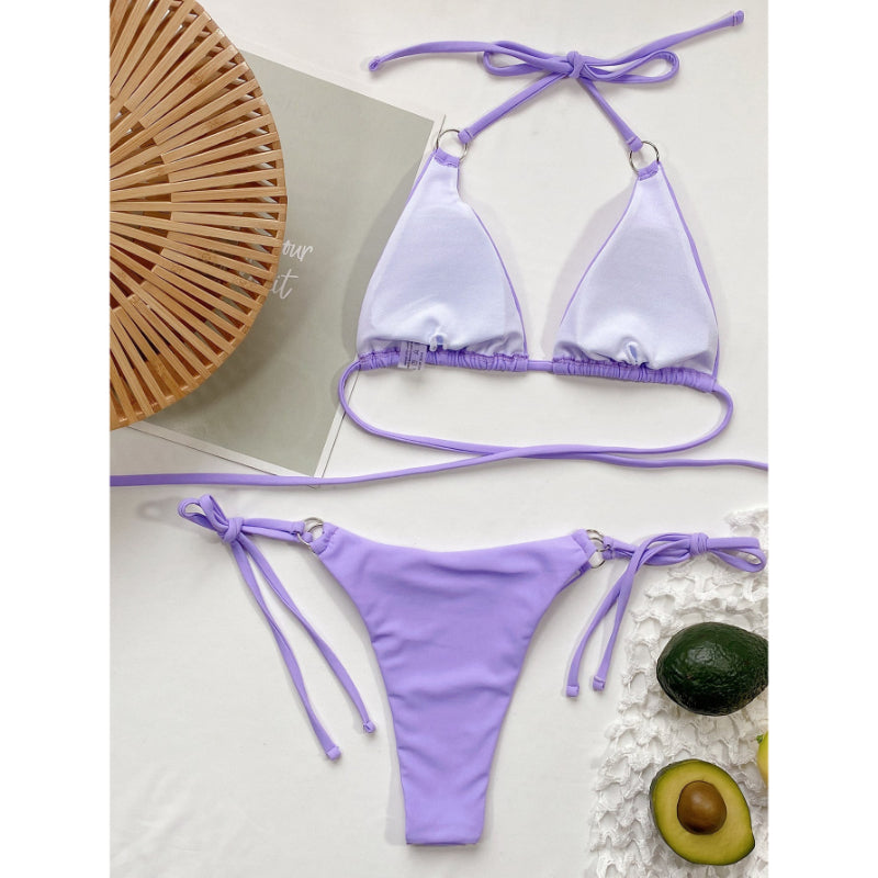 Woman Criss Cross Bikini Swimwear Set For Women