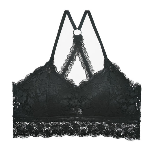 Back Lace Add-Pad Wireless Bra