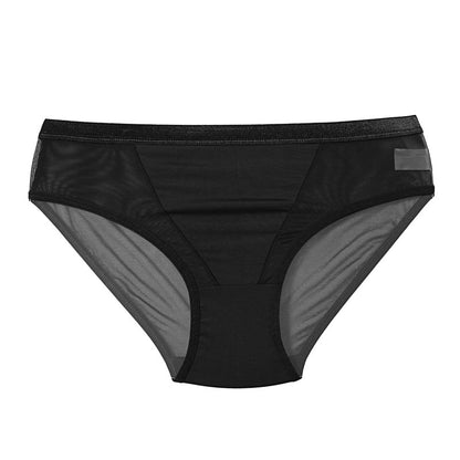 Transparent Mesh Low-Rise Briefs