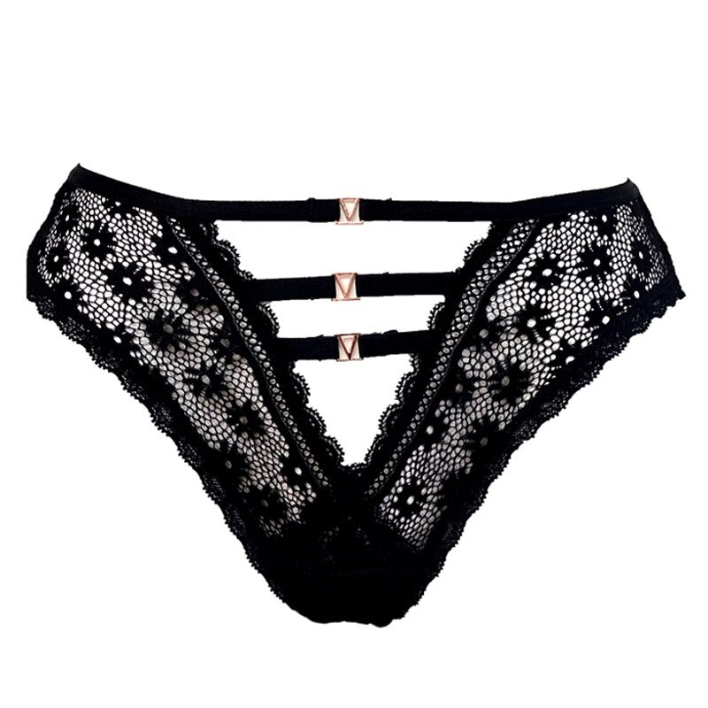 V-Cut Low-Waist Lace Thong