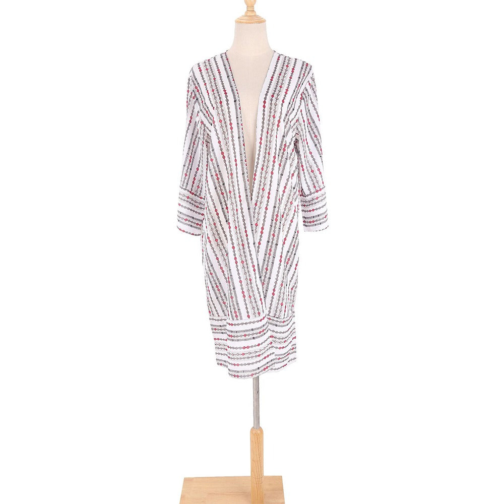 Chiffon Printed Beach Cover Up