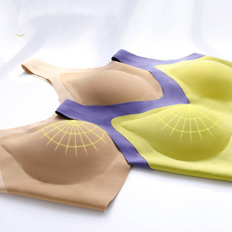 Seamless Latex Push Up Bra With Pads