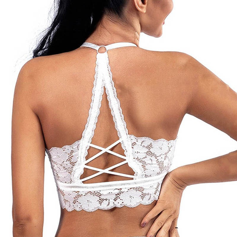 Back Lace Add-Pad Wireless Bra