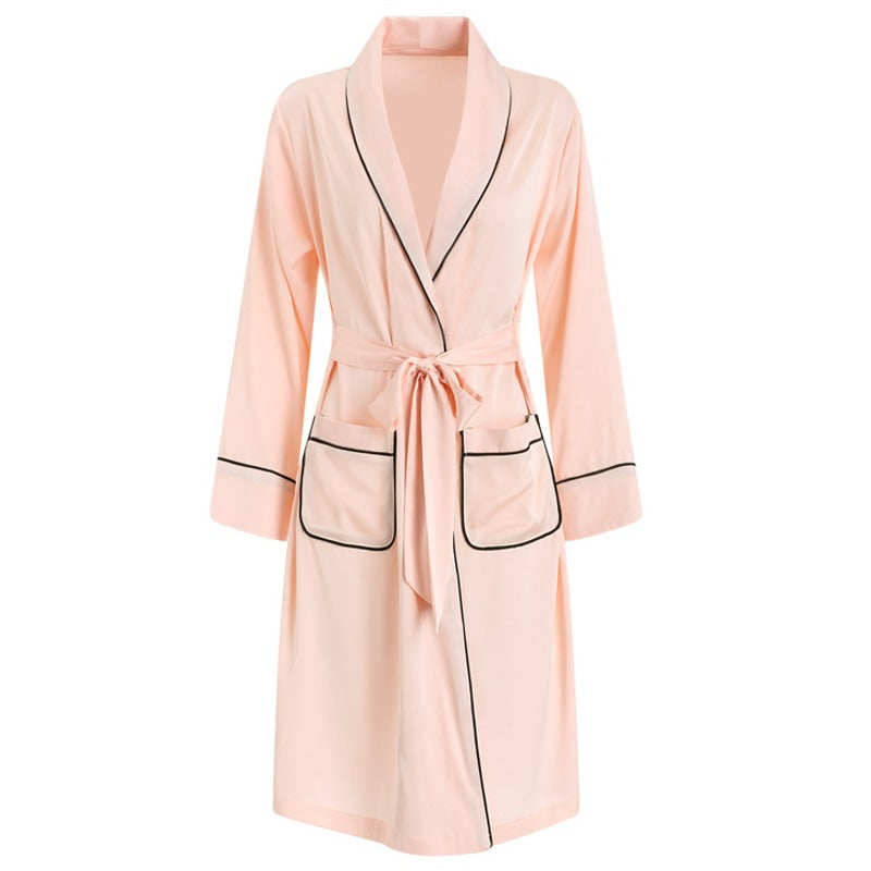 Satin Robe Sleepwear Nightdress