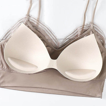 Padded Push Up Wireless Bralette For Women