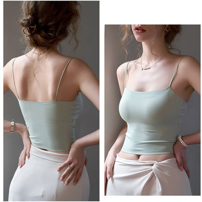 Seamless Solid Crop Tank Top