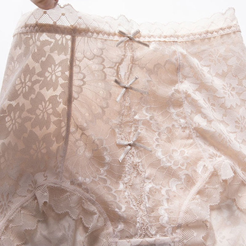 Lace Embroidery High Waist Butt Lift Underpants