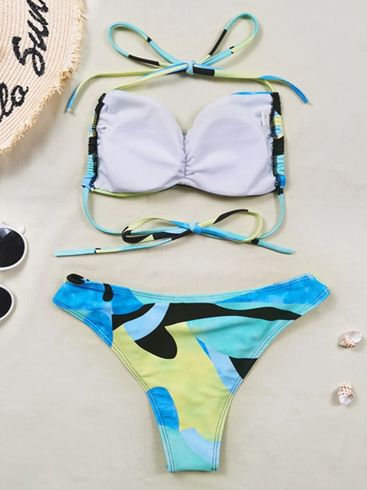 Geometric Print Swimwear