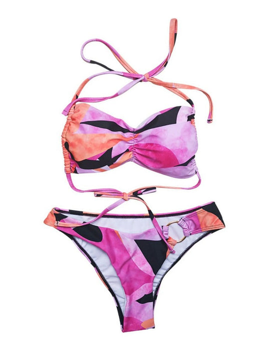 Geometric Print Swimwear