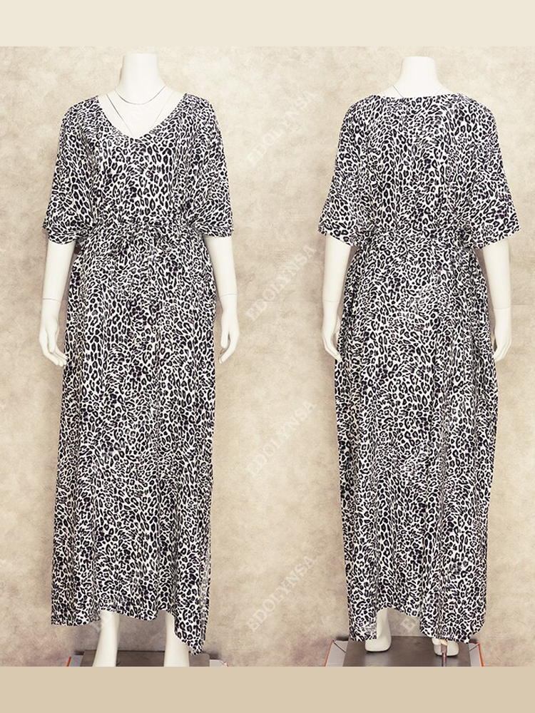 Vibrant Animal Print Kaftan