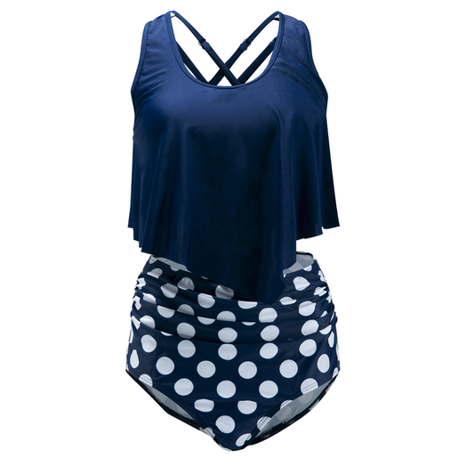 Navy Polka Dot Swimwear