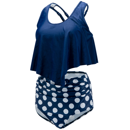 Navy Polka Dot Swimwear