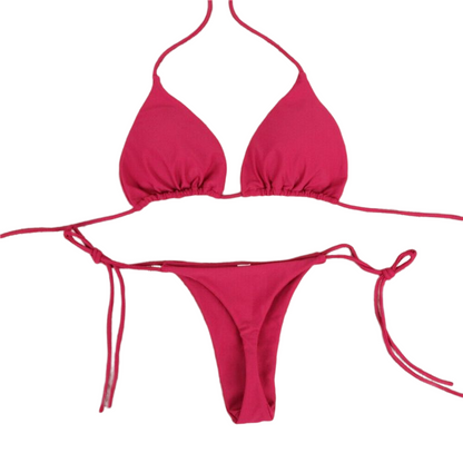 Women's Push-up Bra High Cut Bikini Set