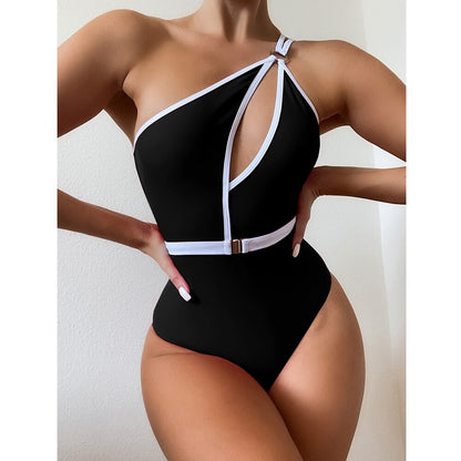 One Shoulder Backless Monokini