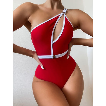 One Shoulder Backless Monokini