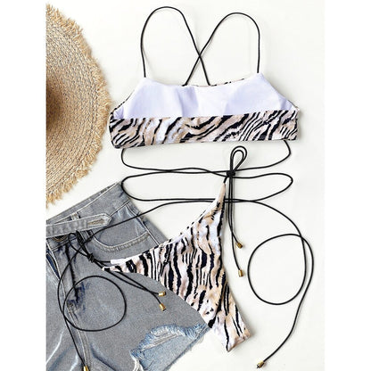 Printed Wrap Around Bikini