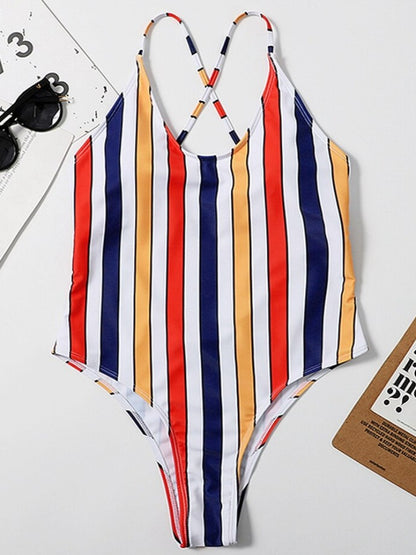 The Beach Party Print One Piece Swimsuit