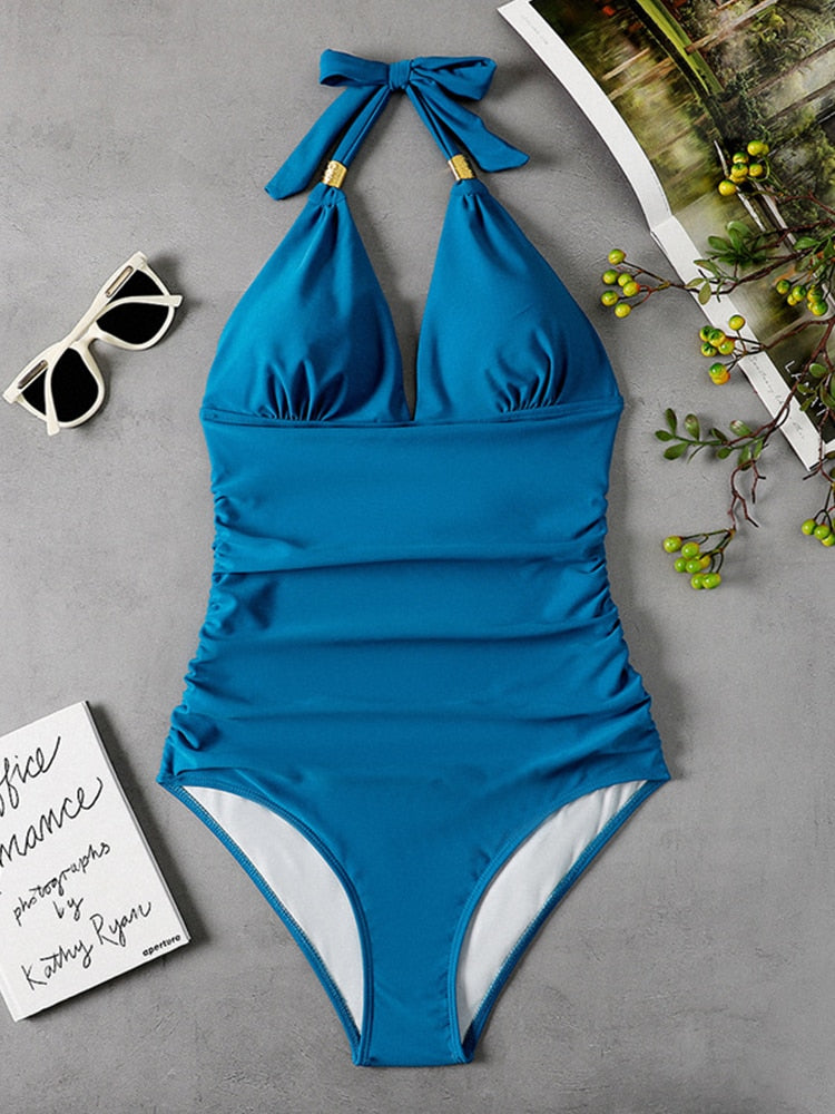 The Halter Dash One Piece Swimsuit