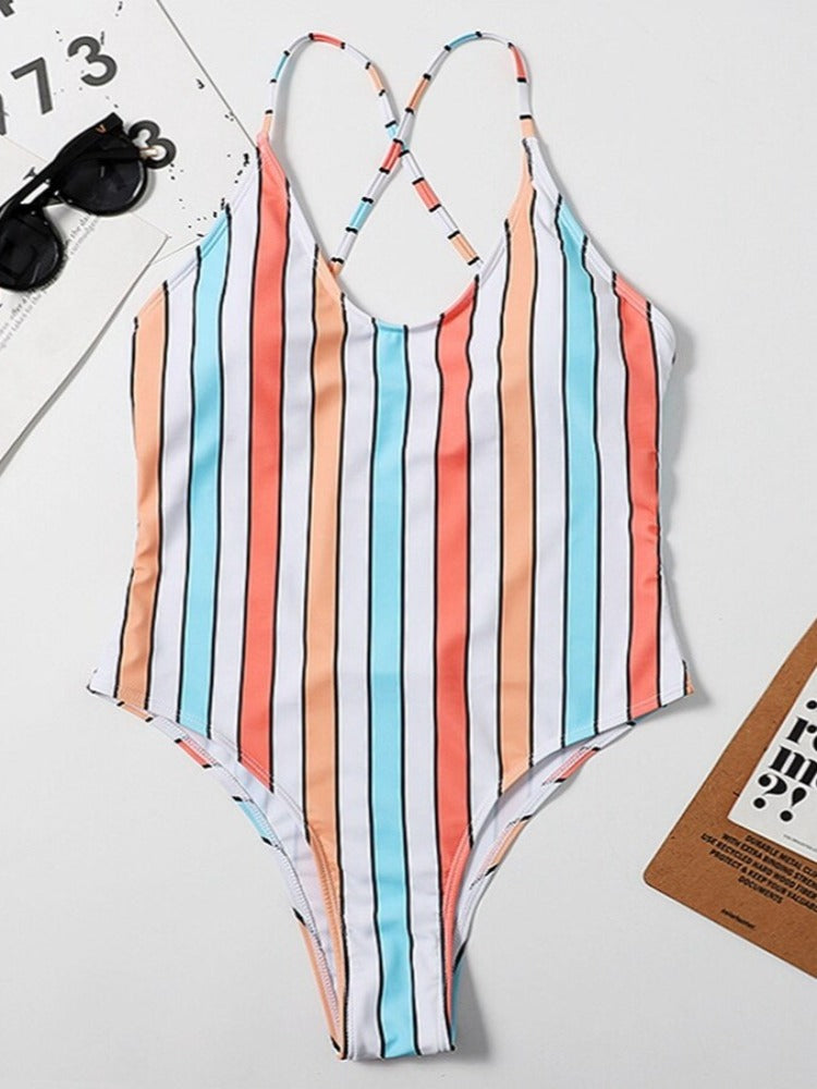 The Beach Party Print One Piece Swimsuit