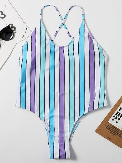 The Beach Party Print One Piece Swimsuit