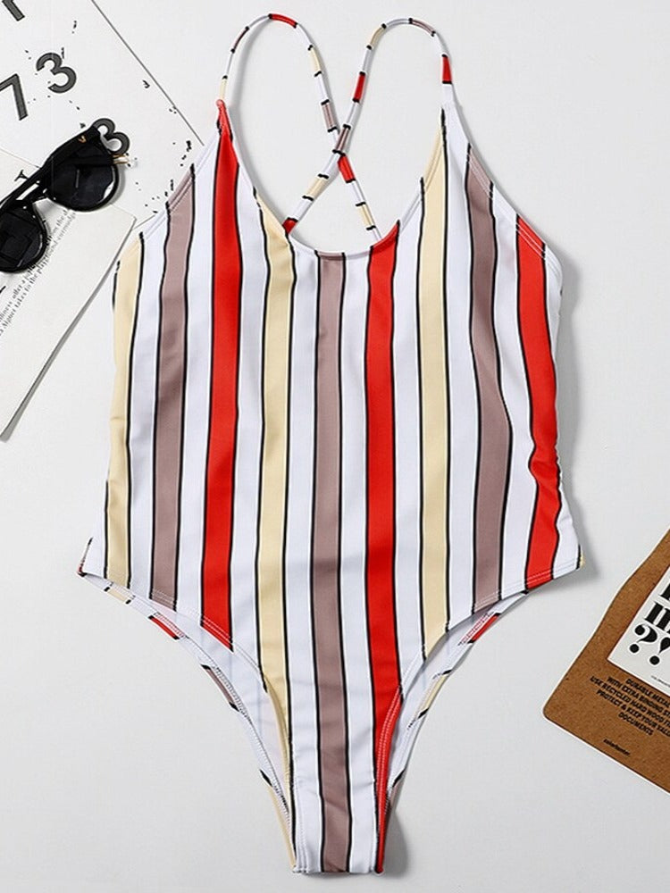 The Beach Party Print One Piece Swimsuit