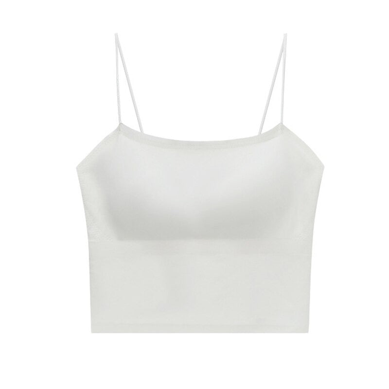 Seamless Solid Crop Tank Top