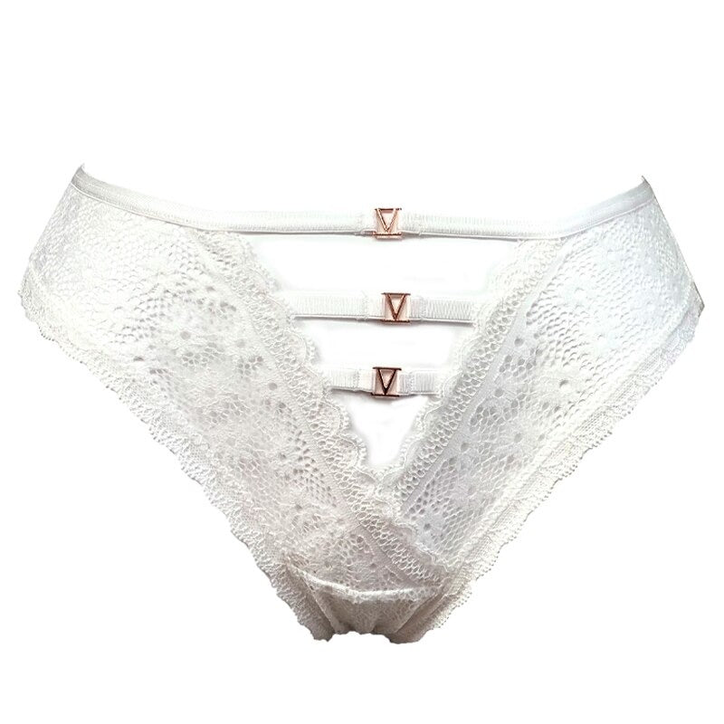 V-Cut Low-Waist Lace Thong