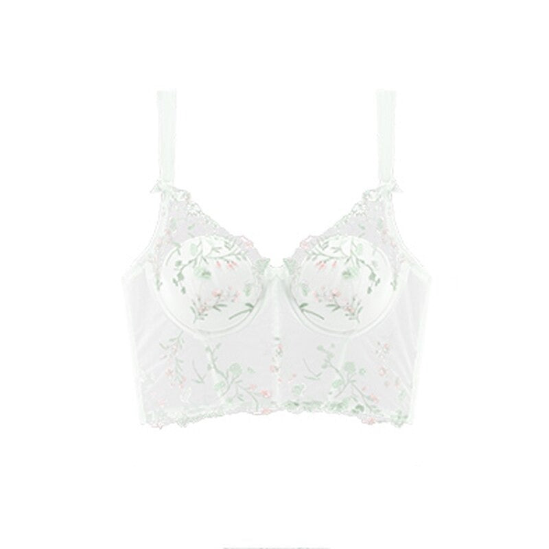 French Embroidery Lace Push Up Lingerie Sets